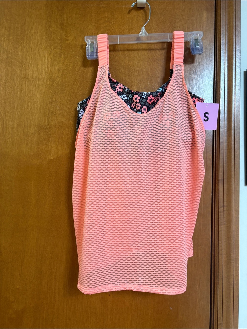 ZeroXposur Coral Mesh Tank with Floral Lining